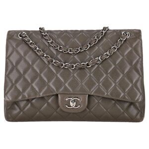 Chanel Classic Maxi Flap Caviar Leather Bag
